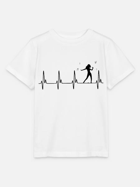 Dancing Dance Music - Stanley/Stella Kinder T-Shirt MINI CREATOR  - Weiß
