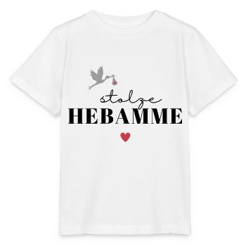 Stolze Hebamme / Hebammenschüler - Stanley/Stella Kinder T-Shirt MINI CREATOR  - Weiß - Vorne - Maike (125cm)