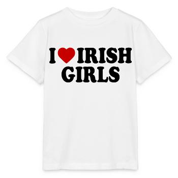 I love irish girls - Stanley/Stella Kinder T-Shirt MINI CREATOR  - Weiß - Vorne - Maike (125cm)