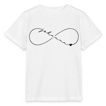 Johanna Nom Symbole de l’Infini - T-shirt bio MINI CREATOR Stanley/Stella Enfant - blanc - Devant - Maike (125cm)