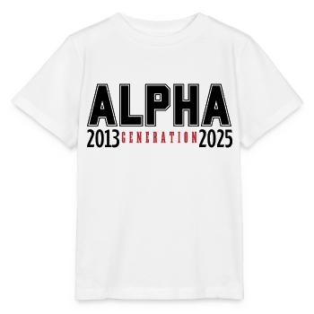 La génération alpha 2013-2025 - T-shirt bio MINI CREATOR Stanley/Stella Enfant - blanc - Devant - Maike (125cm)