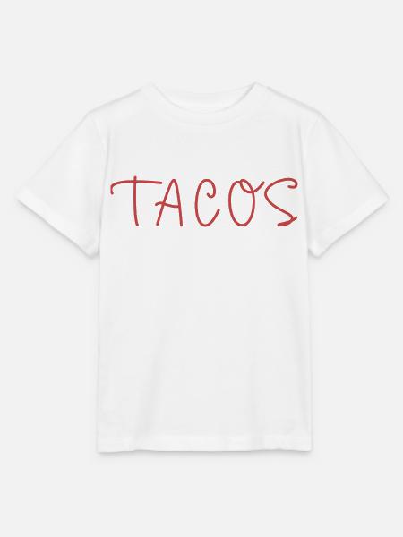 Tacos Text - Stanley/Stella Kinder T-Shirt MINI CREATOR  - Weiß