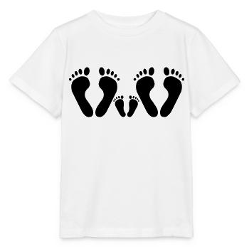 pieds de la famille - pieds de bébé pieds de bébé - T-shirt bio MINI CREATOR Stanley/Stella Enfant - blanc - Devant - Maike (125cm)