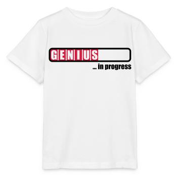 Genius in progress - Stanley/Stella MINI CREATOR Kids’ T-Shirt - white - Front - Maike (125cm)