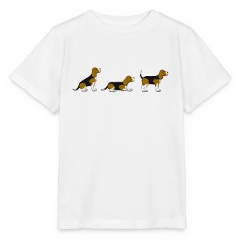 sit down stay beagle 1 - T-shirt bio MINI CREATOR Stanley/Stella Enfant - blanc - Devant - Maike (125cm)