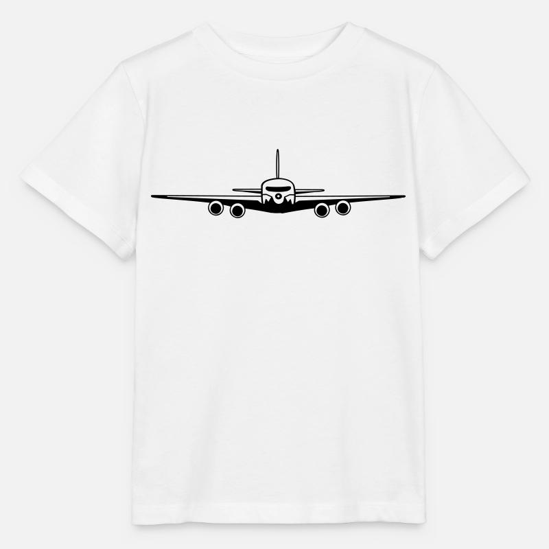 flugzeug - Stanley/Stella Kinder T-Shirt MINI CREATOR  - Weiß