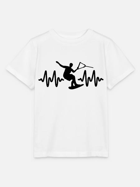 wakeboarden - Stanley/Stella Kinder T-Shirt MINI CREATOR - Weiß