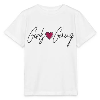 girls gang heart - Stanley/Stella Kinder T-Shirt MINI CREATOR  - Weiß - Vorne - Maike (125cm)