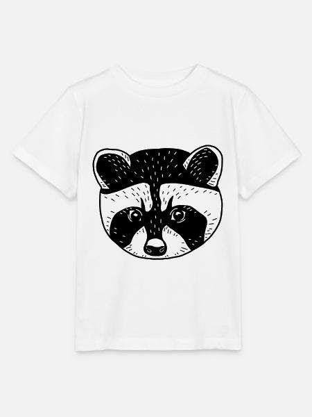 Waschbär - Stanley/Stella Kinder T-Shirt MINI CREATOR - Weiß