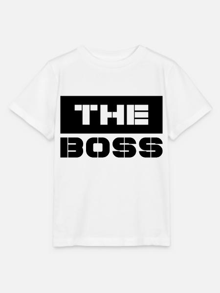 the boss - Stanley/Stella Kinder T-Shirt MINI CREATOR  - Weiß