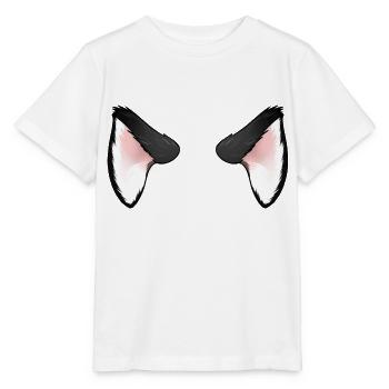 Black Cat Ears - Stanley/Stella MINI CREATOR Kids’ T-Shirt - white - Front - Maike (125cm)