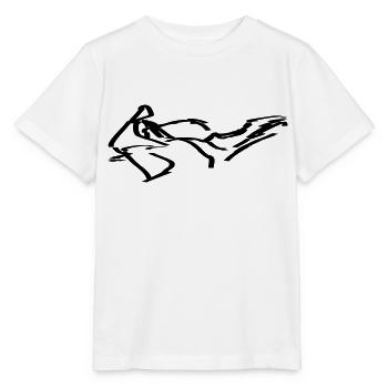 Rennmaschine - Stanley/Stella Kinder T-Shirt MINI CREATOR  - Weiß - Vorne - Maike (125cm)