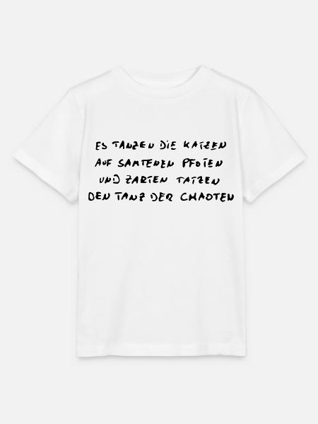 Tanzende Katzen Text - Stanley/Stella Kinder T-Shirt MINI CREATOR - Weiß