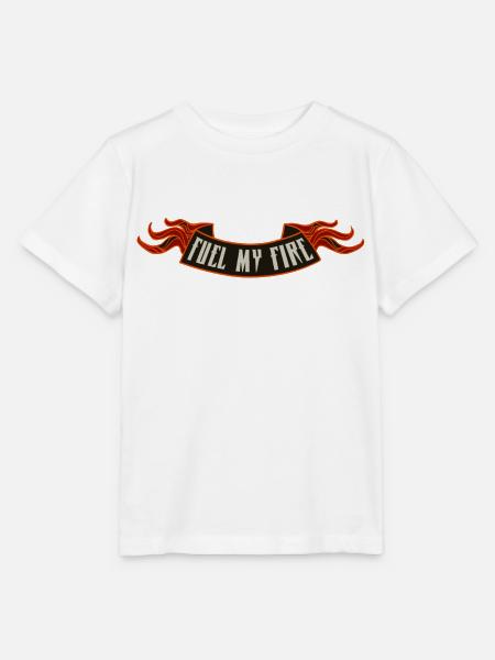 Zünde mein Feuer an - Stanley/Stella Kinder T-Shirt MINI CREATOR - Weiß