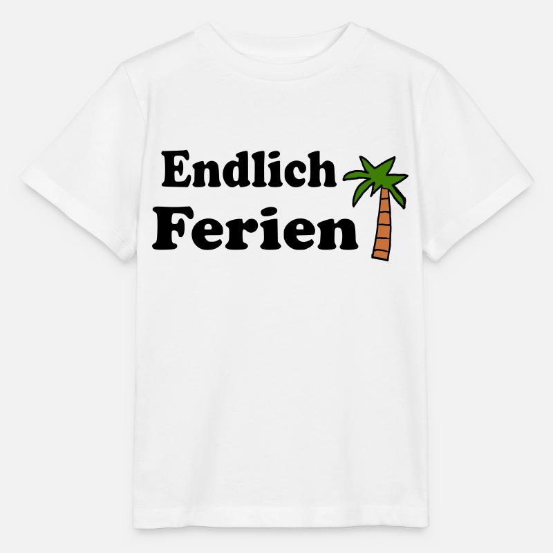 Endlich Ferien - Stanley/Stella Kinder T-Shirt MINI CREATOR  - Weiß