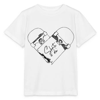 kaputtes Skateboard - Skate or die - Stanley/Stella Kinder T-Shirt MINI CREATOR  - Weiß - Vorne - Maike (125cm)