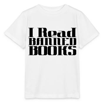 J’ai lu des livres interdits 44 - T-shirt bio MINI CREATOR Stanley/Stella Enfant - blanc - Devant - Maike (125cm)