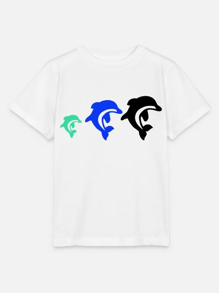 dolphin family - Stanley/Stella Kinder T-Shirt MINI CREATOR - Weiß