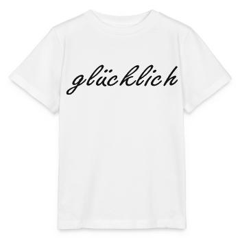 glücklich - Stanley/Stella Kinder T-Shirt MINI CREATOR  - Weiß - Vorne - Maike (125cm)