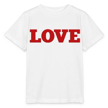 LOVE - T-shirt bio MINI CREATOR Stanley/Stella Enfant - blanc - Devant - Maike (125cm)