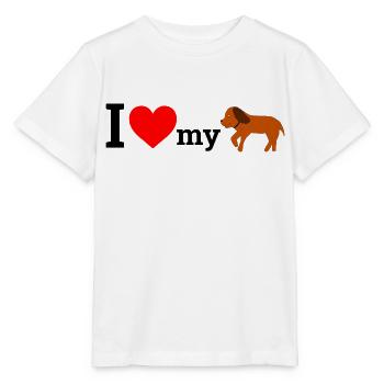 Amour de chien - T-shirt bio MINI CREATOR Stanley/Stella Enfant - blanc - Devant - Maike (125cm)