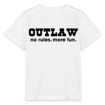 Outlaw - pas de règles plus amusantes - T-shirt bio MINI CREATOR Stanley/Stella Enfant - blanc - Devant - Maike (125cm)
