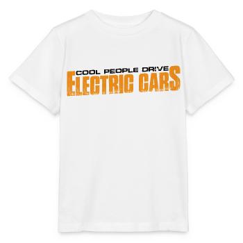 Cool People Drive Electric Cars 4 - Stanley/Stella MINI CREATOR Kids’ T-Shirt - white - Front - Maike (125cm)