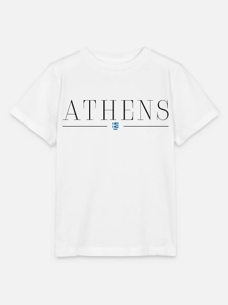 Me encanta Atenas - Camiseta para niños MINI CREATOR de Stanley/Stella - blanco