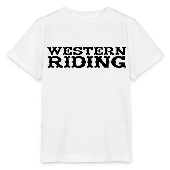 Équitation Western - T-shirt bio MINI CREATOR Stanley/Stella Enfant - blanc - Devant - Maike (125cm)