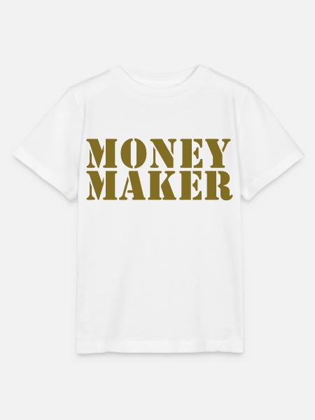 money maker - Stanley/Stella Kinder T-Shirt MINI CREATOR - Weiß