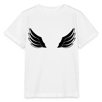 fliegen fluegel design logo federn cool engel deko - Stanley/Stella Kinder T-Shirt MINI CREATOR  - Weiß - Vorne - Maike (125cm)