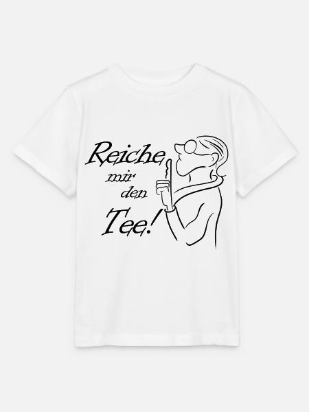 Reiche mir den Tee! Sketch - Stanley/Stella Kinder T-Shirt MINI CREATOR - Weiß