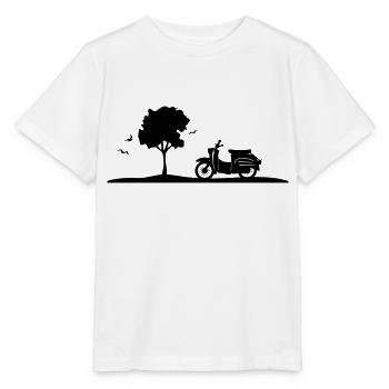 Fahrzeug - Schalbe Baum - Stanley/Stella Kinder T-Shirt MINI CREATOR  - Weiß - Vorne - Maike (125cm)