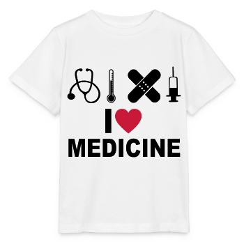 Ich liebe Medizin - Stanley/Stella Kinder T-Shirt MINI CREATOR  - Weiß - Vorne - Maike (125cm)