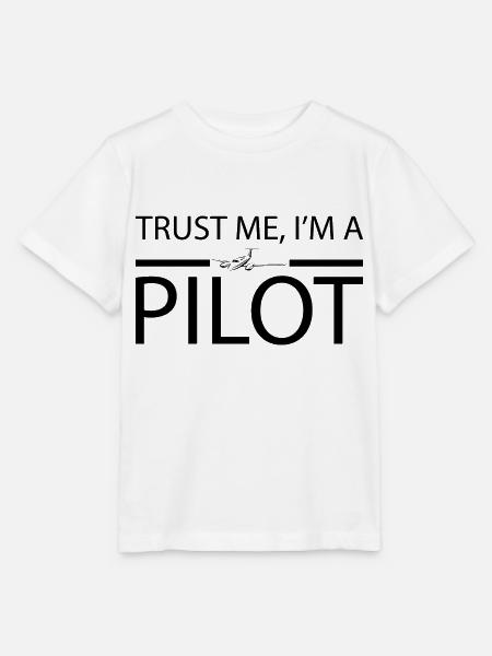 Trust me i'm a pilot Geschenk Flugzeug Copilot - Stanley/Stella Kinder T-Shirt MINI CREATOR - Weiß