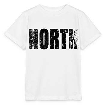 NORTH Nord distressed grunge look - Stanley/Stella Kinder T-Shirt MINI CREATOR  - Weiß - Vorne - Maike (125cm)