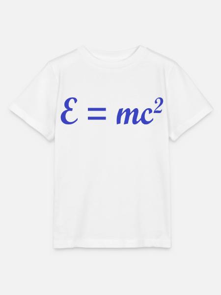 e ist gleich mc2 - Stanley/Stella Kinder T-Shirt MINI CREATOR  - Weiß