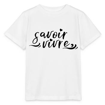 Savoir vivre - T-shirt bio MINI CREATOR Stanley/Stella Enfant - blanc - Devant - Maike (125cm)