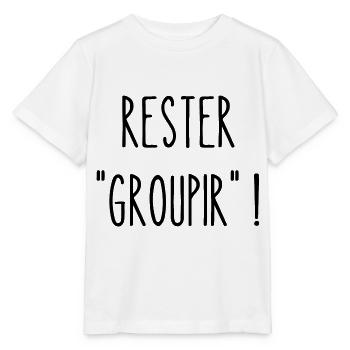 rester groupir - T-shirt bio MINI CREATOR Stanley/Stella Enfant - blanc - Devant - Maike (125cm)