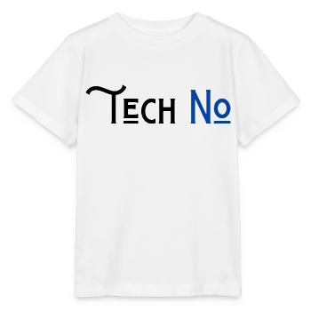 techno no to humor technology - Stanley/Stella MINI CREATOR Kids’ T-Shirt - white - Front - Maike (125cm)