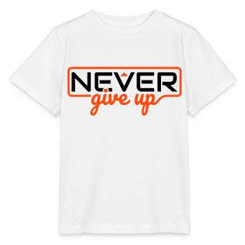 Niemals aufgeben - Stanley/Stella Kinder T-Shirt MINI CREATOR  - Weiß - Vorne - Maike (125cm)