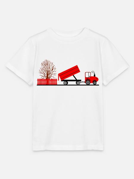 Traktor - Stanley/Stella Kinder T-Shirt MINI CREATOR - Weiß