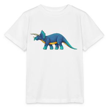 Triceratops - Stanley/Stella Kinder T-Shirt MINI CREATOR  - Weiß - Vorne - Maike (125cm)