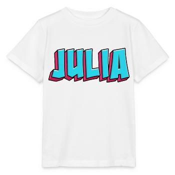 Image du nom : Julia - T-shirt bio MINI CREATOR Stanley/Stella Enfant - blanc - Devant - Maike (125cm)