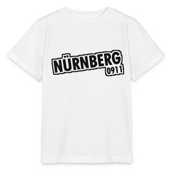 Nürnberg - 0911 - Vorwahl - Bayern - Stanley/Stella Kinder T-Shirt MINI CREATOR  - Weiß - Vorne - Maike (125cm)