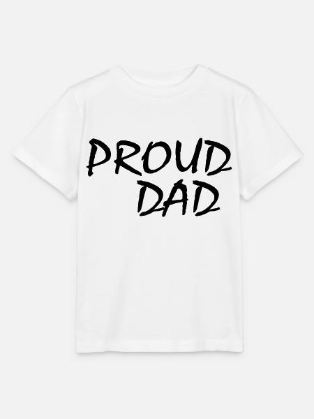 Proud dad - Stanley/Stella Kinder T-Shirt MINI CREATOR - Weiß