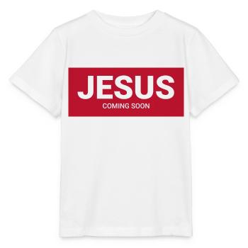 Jesus - T-shirt bio MINI CREATOR Stanley/Stella Enfant - blanc - Devant - Maike (125cm)