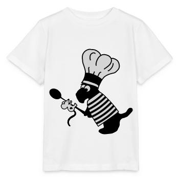 Freunde kochen Hund Maus - Stanley/Stella Kinder T-Shirt MINI CREATOR  - Weiß - Vorne - Maike (125cm)