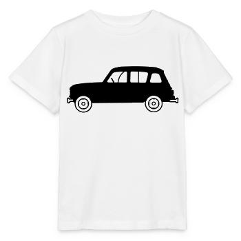 Youngtimer 4L profil - T-shirt bio MINI CREATOR Stanley/Stella Enfant - blanc - Devant - Maike (125cm)