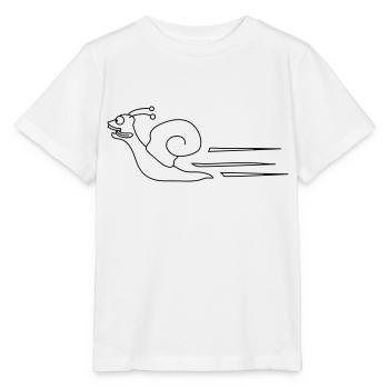 Fast Snail - Stanley/Stella Kinder T-Shirt MINI CREATOR  - Weiß - Vorne - Maike (125cm)